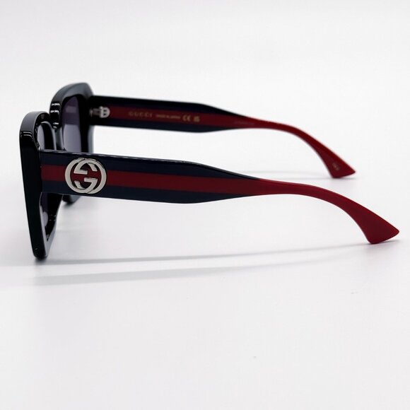 NEW GUCCI GG1861S 004 WOMEN SHINY BLACK SUNGLASSES GUCCI - Picture 9 of 13